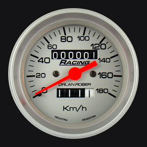 333P180A - VELOCIMETRO 180KM - AMERICANO - PLATA